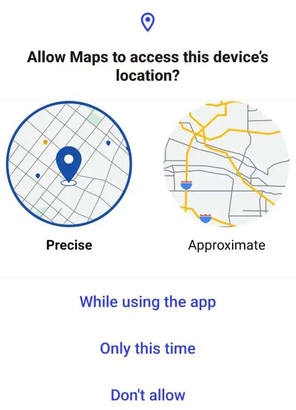 location-permission-on-mobile-to-find-current-location-for-google-maps