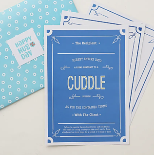 Valentines day cuddle cards for Valentines Day gifts