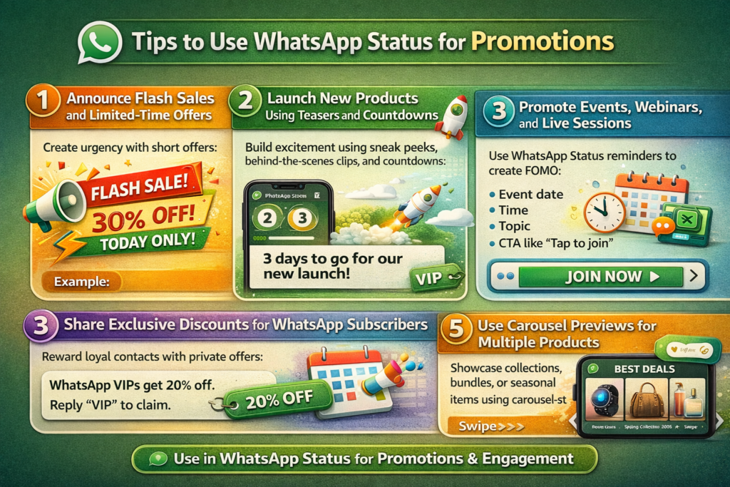 WhatsApp Status for Promotions and Engagement