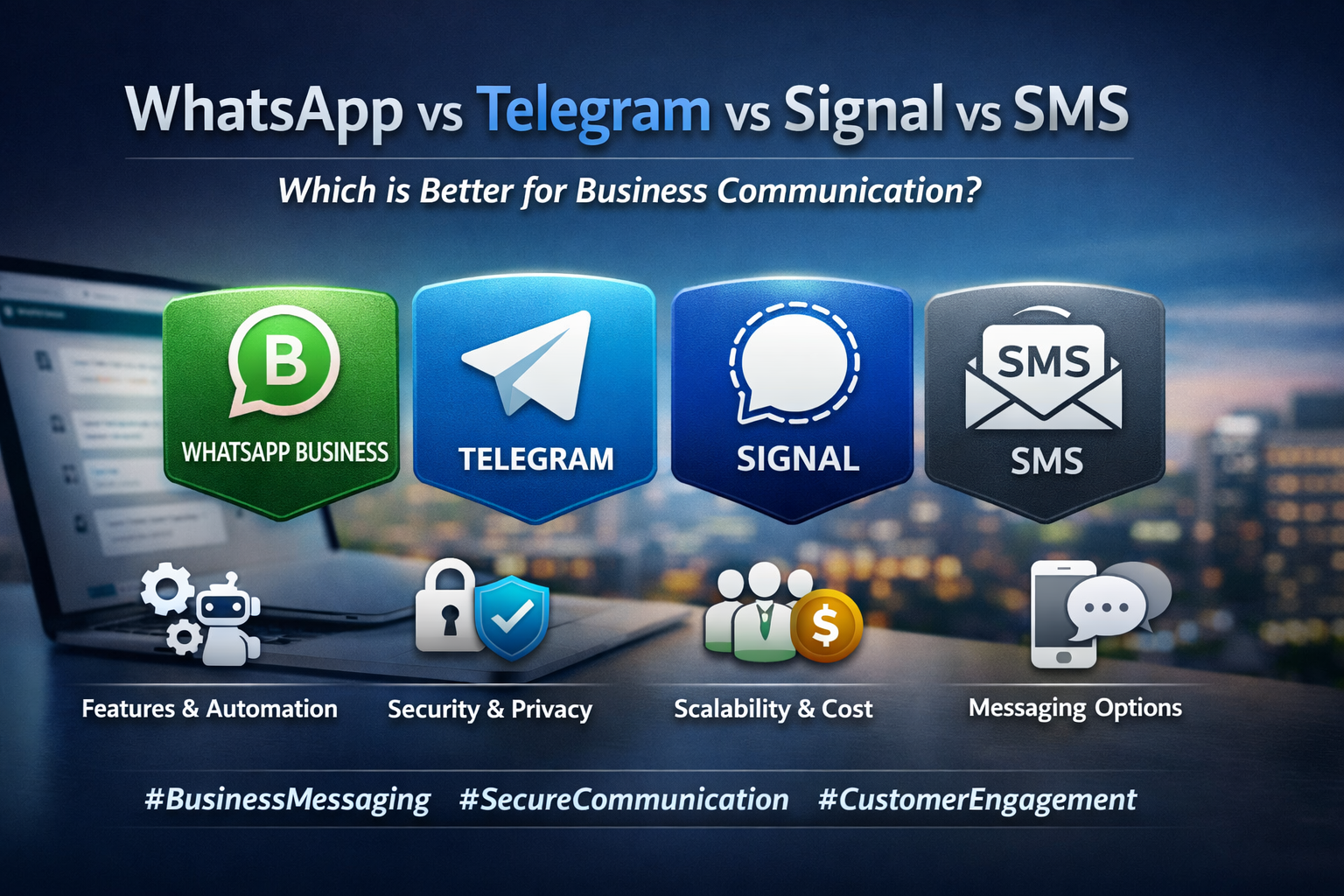 WhatsApp vs Telegram / Signal / SMS: Which is Better for Business Communication.
