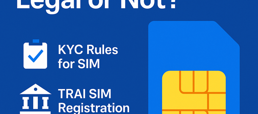 Crypto Batter Legal or Not | KYC Rules for SIM | TRAI SIM Registration